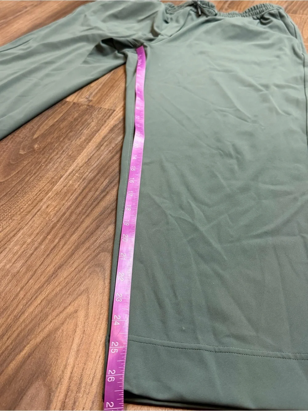 Lululemon Tapered-Leg Mid-Rise 7/8 Pant *Luxtreme Green Sz XL